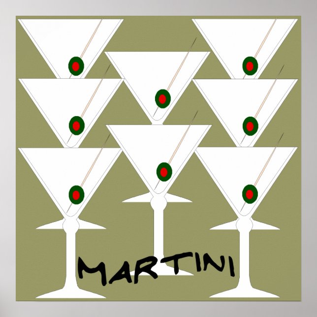 Martinis Poster Impressão (Frente)