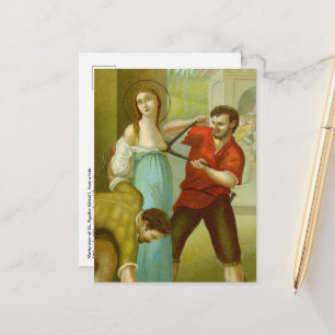 Martírio de Sta. Ágata (M 003) Cartão Postal #2