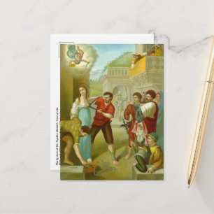 Martírio de Sta. Ágata (M 003) Cartão Postal #3