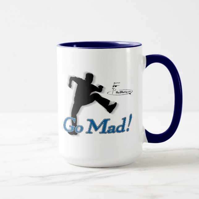 Marty louco "vai louco!" Caneca de café (Direita)