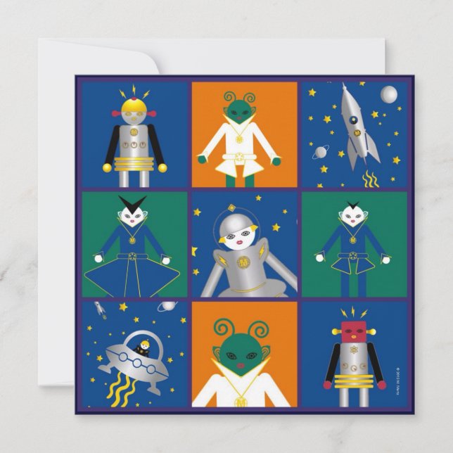 Martzkins no convite de aniversário do espaço (Frente)