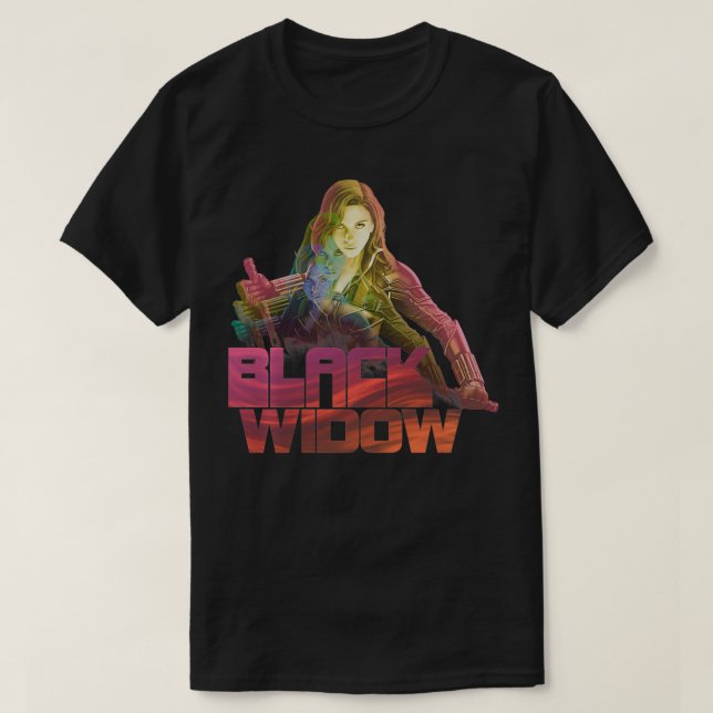 Marvel Black Widow Stacked Portrait Logo Pullover  (Frente do Design)