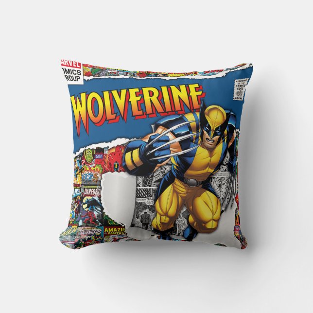 marvel comics Wolverine Almofada de Arremesso (Frente)