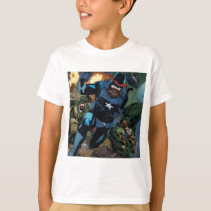 Marvel Heroes Monta T-Shirt De Crianças"