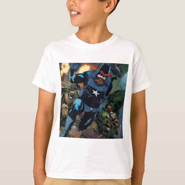 Marvel Heroes Monta T-Shirt De Crianças" (Frente)