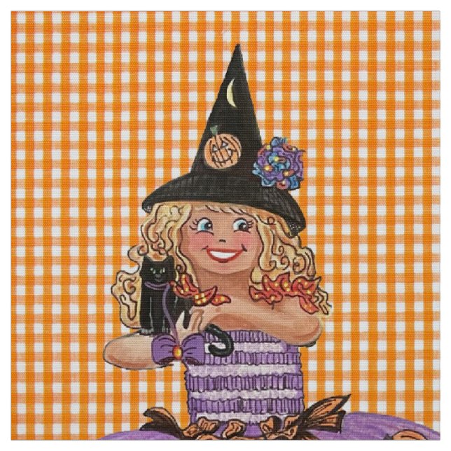 Mary, o Tecido Feliz das Bruxas de Halloween (Modelo)