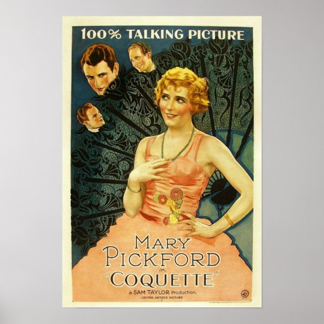 Mary Pickford 'Coquette' 1929 - poster (Frente)