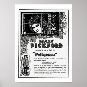 Mary Pickford Pollyanna Movie Ad Impressão