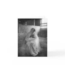 Mary que guardara Jesus no cartão de nota estável