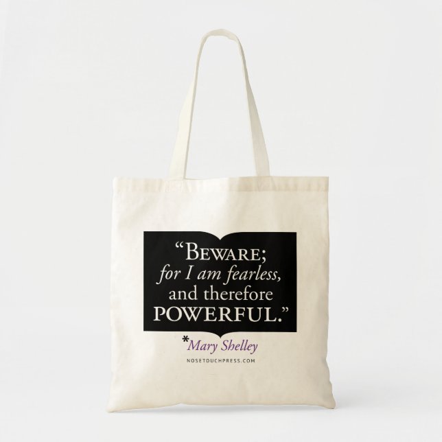 Mary Shelley Quote Orçamento Bolsa (Frente)