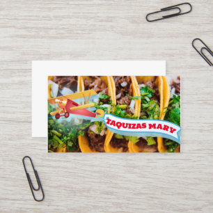 Mary taquizas cartão de visita