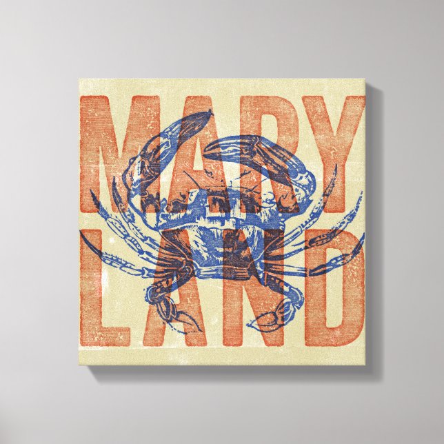 Maryland Crab Canvas Art (Frente)