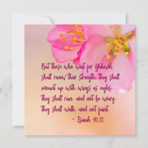 Mas Aquelas Que Esperam Floral Cristão Inspirador