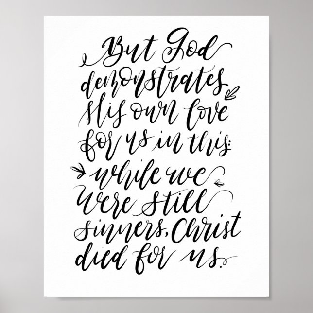 Mas Deus Demonstra Seu Próprio Poster de Amor (Frente)