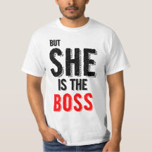 Mas é as camisetas masculinas do casal do chefe