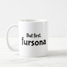 Mas primeiro, a caneca de café fursona.