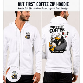 MAS PRIMEIRO CAFÉ Camisa de Café Engraçada Present
