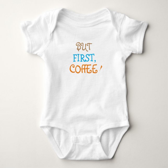 Mas primeiro café, camiseta de dupla significado e (Frente)