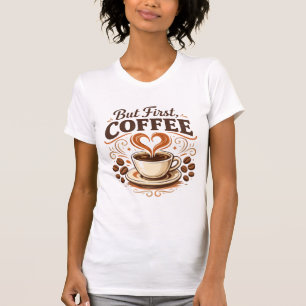 Mas Primeiro, Café - Camiseta Divertida para Amant