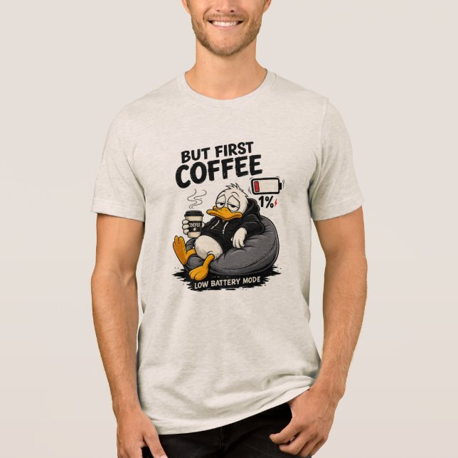 MAS PRIMEIRO CAFÉ Camiseta Gráfica de Café Present (Frente)