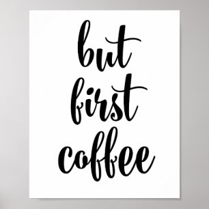 Mas primeiro poster de café