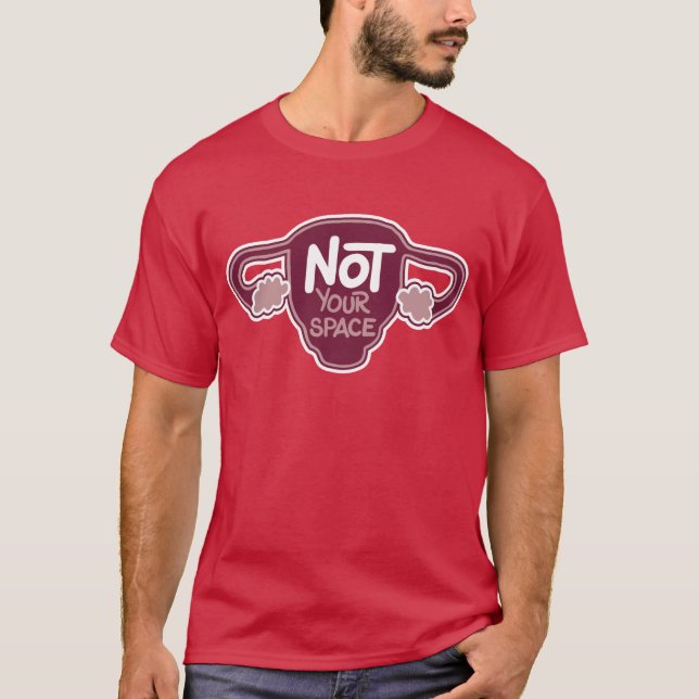 Masc não seu t-shirt do espaço (Frente)