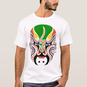 Máscara da ópera de Peking do chinês - t-shirt