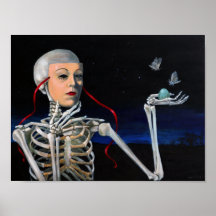 "Máscara da vida" por Christiane Cegavske Poster