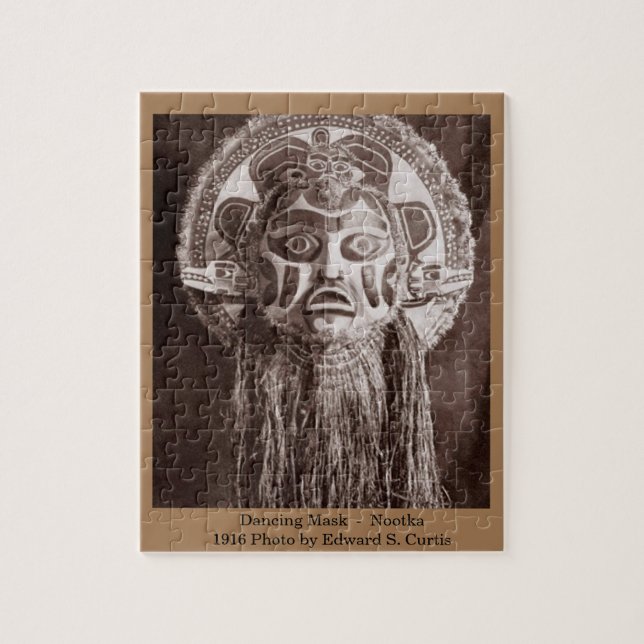 Máscara dançante - Nootka Curtis Quebra-cabeça (Vertical)