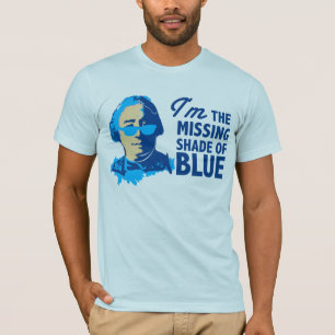 Máscara de David Hume do t-shirt azul