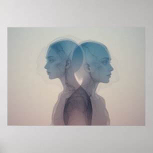 Máscara de Emoções Poster de Wall Art
