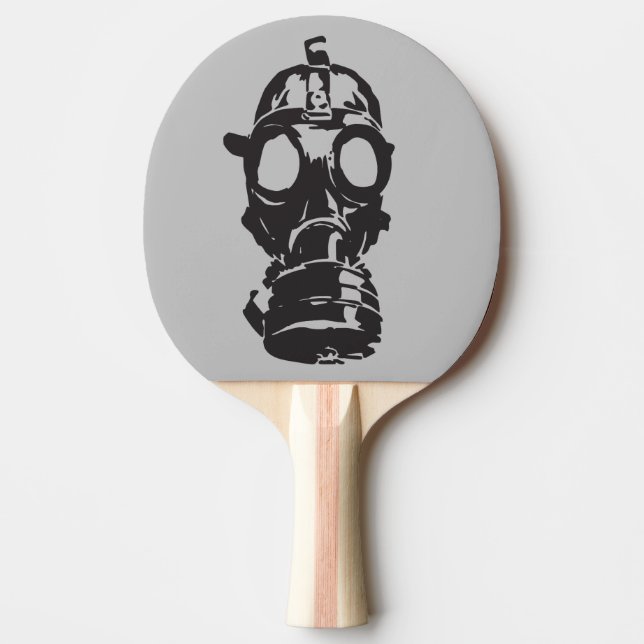 MÁSCARA DE GÁS RAQUETE DE PING PONG (Frente)