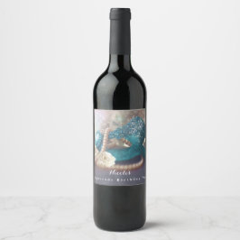 Máscara de Mascarada & Pérolas Etiquetas de Vinho 