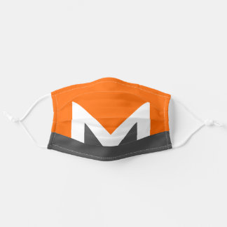 Máscara de rosto de tela do XMR Monero