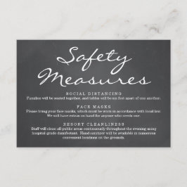 Máscara de Segurança Covid 19 Informação de Distan