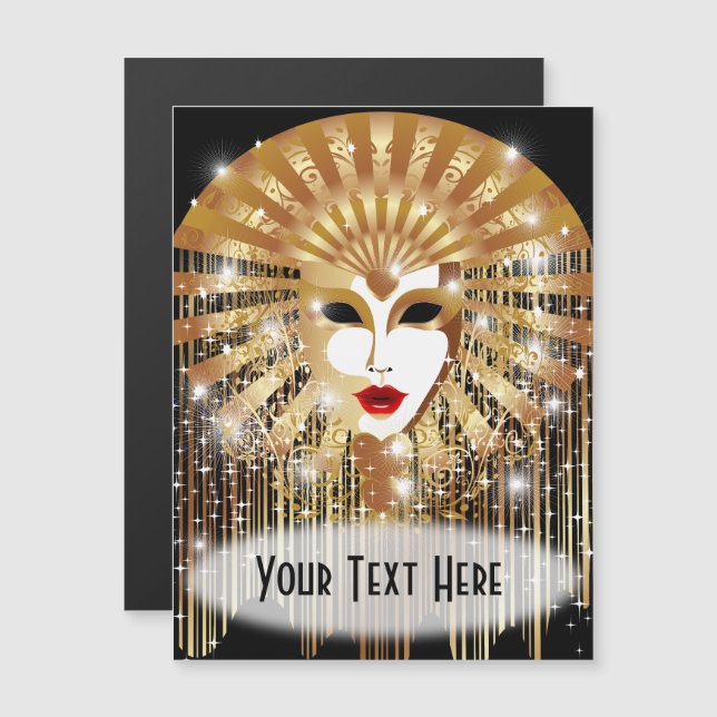 Máscara do ouro Venice (Frente/Verso)