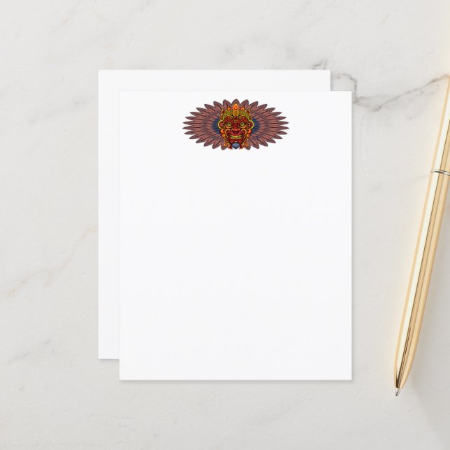 Máscara Ritual do Rei Guerreiro Tribal (Frente/Verso In Situ)