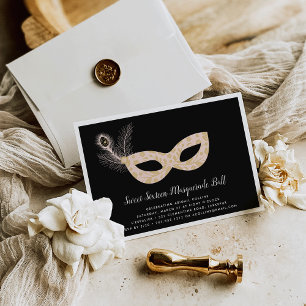 Mascarada Ball Doce 16 Convite