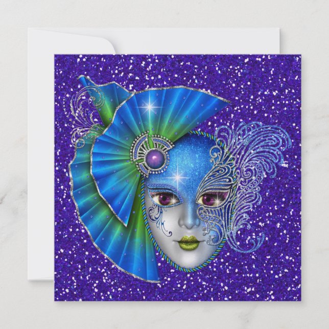 Mascarada - Convite de festas de fantasia por SRF (Frente)