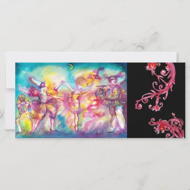 MASCARADA, Mardi Gras Máscaras, Dança, Música (Frente)