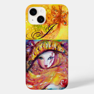 MASCARADA VENETIAN - MÁSCARA NO MONOGRAMA AMARELO