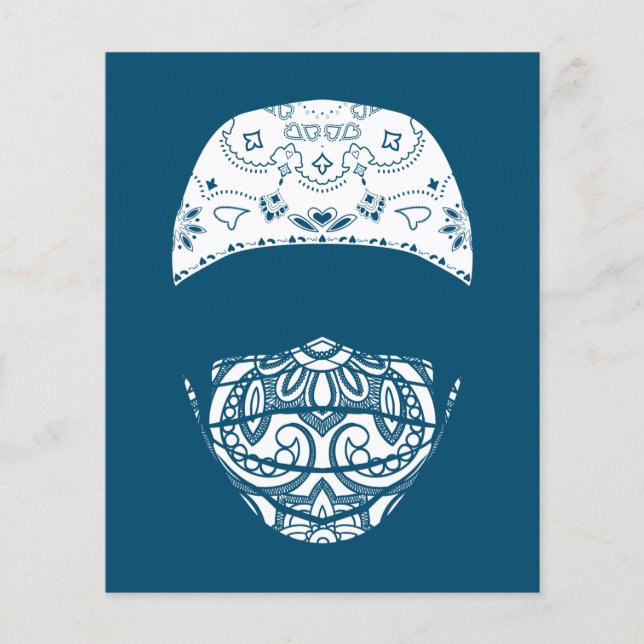 mascarado em paisley (Frente)