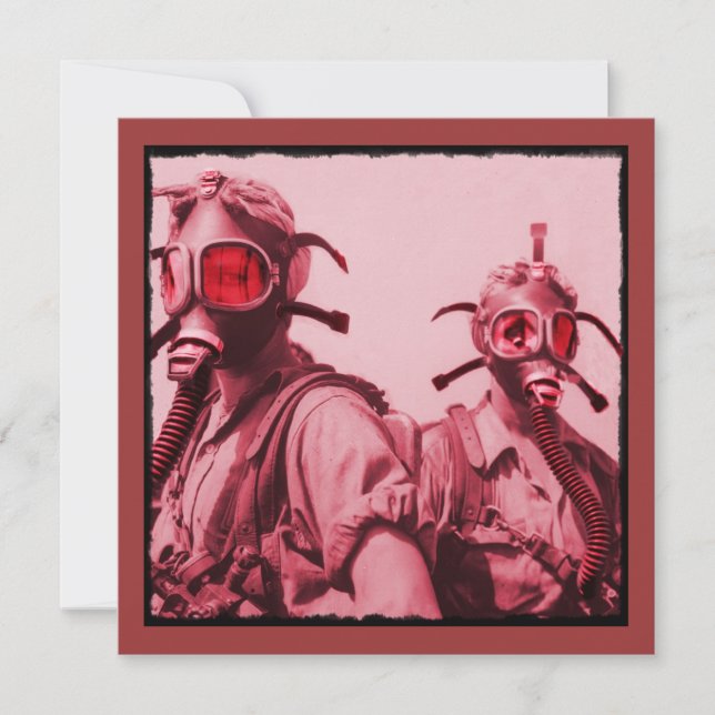 Máscaras de Gás Rosa Quente (Frente)