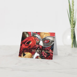 Máscaras de Purim & cartão de Hamantashen