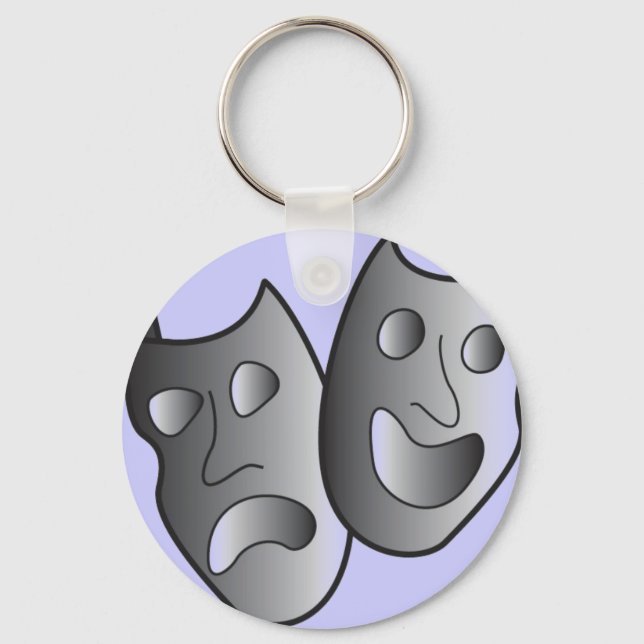 Máscaras de teatro chaveiro (Frente)