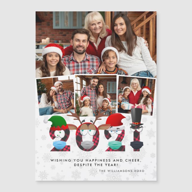 Máscaras e fotos de Xadrez do Bobo bonito de Natal (Frente)