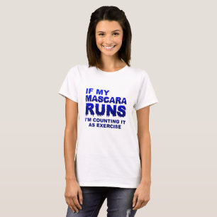 Mascera Corre Exercício Camiseta Divertida