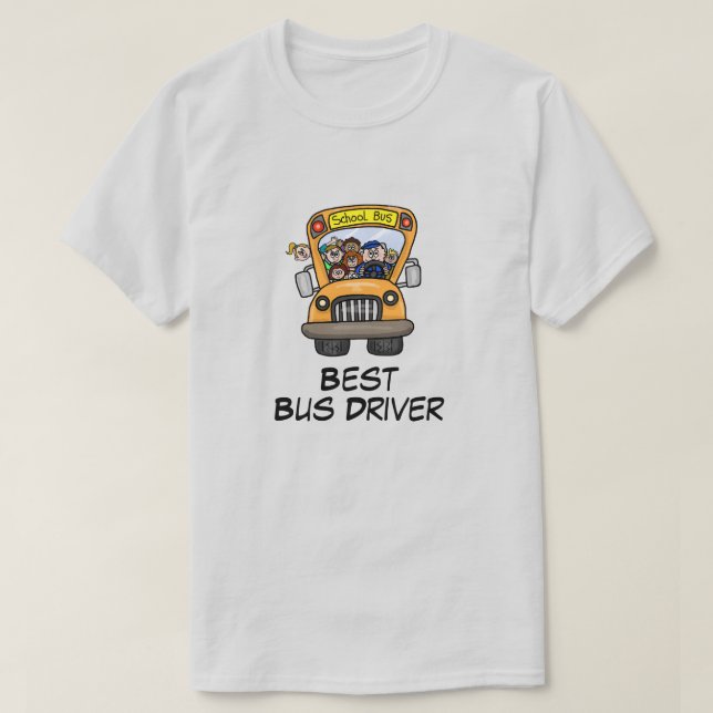 Masculino - Melhor T-Shirt De Ônibus Escolar (Frente do Design)