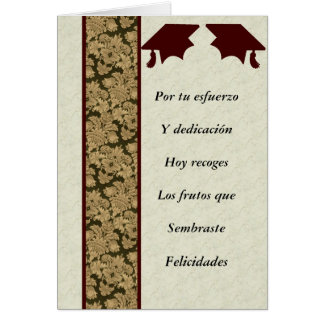 Masculino postal do graduacion