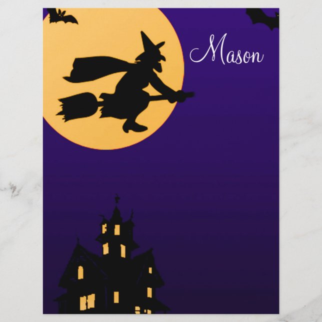 Mason Halloween Letterhead (Frente)
